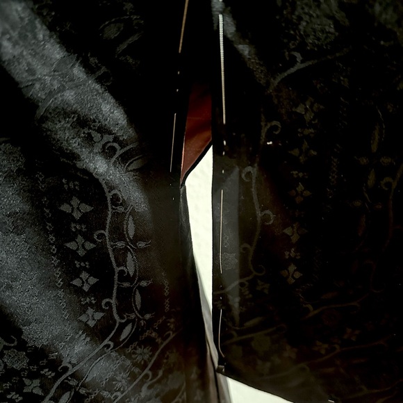 Haori Jacket Vintage(1950-1980) Black Floral pattern - Picture 7 of 9